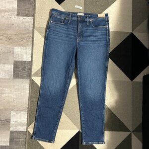 NWT Madewell Stovepipe High Rise Ankle Jeans Women's Size 32
